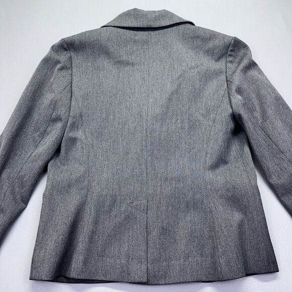 Eddie Bauer Blazer Women's Size 2 Black and White Herringbone Single Breast - Picture 12 of 15